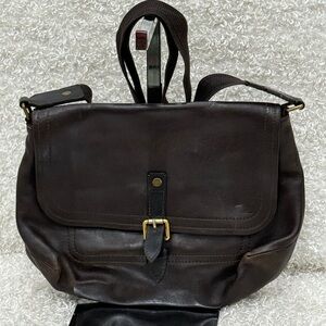 LOUIS VUITTON M92994 Utah Ohama Bag Messenger Flap Shoulder Leather Men's Brown